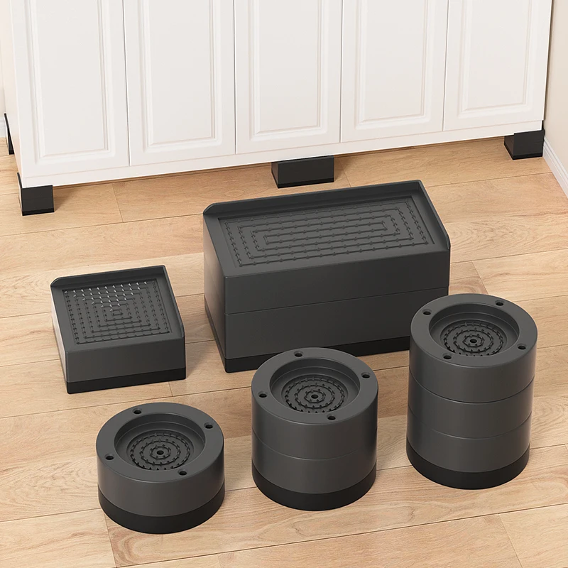 Round Furniture Lift Pads | Anti-Slip Grip, Quiet & Moisture-Proof Design for Sofa, Bed, Table & Chair Legs