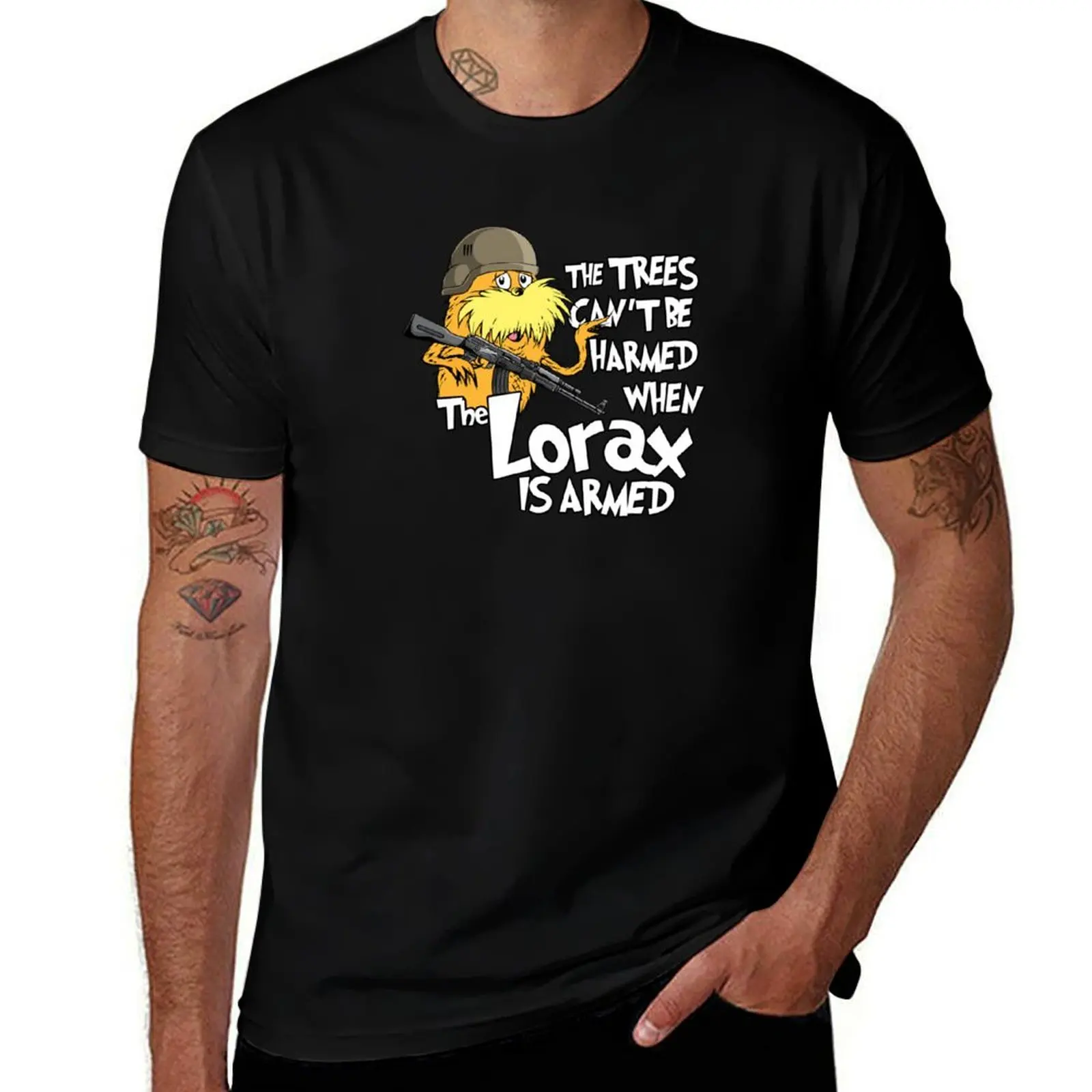 

The Trees Can't Be Harmed When Lóráx Is Armed T-Shirt Sports Casual Breathable Tee Shirt