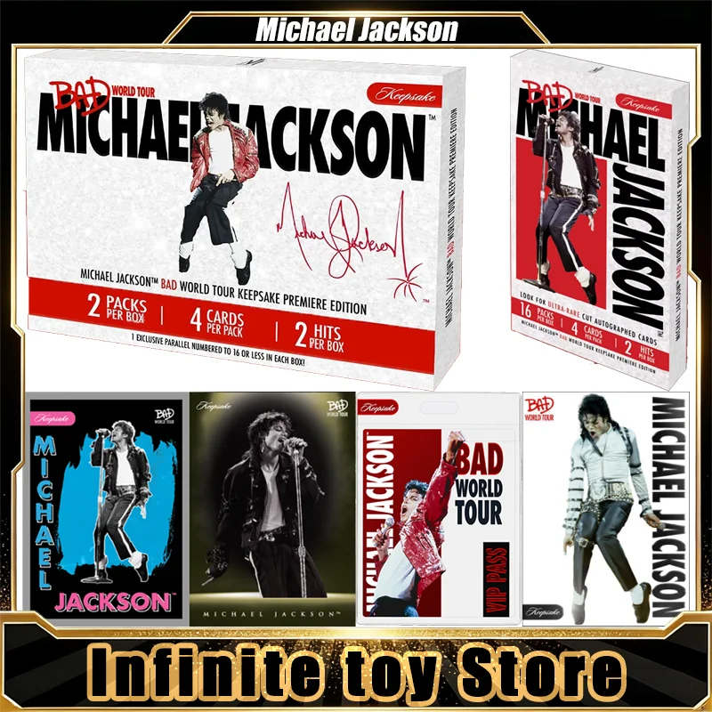 2025 Keepsake Michael Jackson BAD World Tour Card Genuine Anime Trading Cards Collection Set Board Game Toys Birthday Gifts
