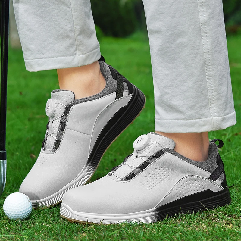 Golf Shoes Man Breathable Lightweight Luxury Golf Sneakers Outdoor Sports Walking Golfing Shoes Men Non-slip Athletic Footwear