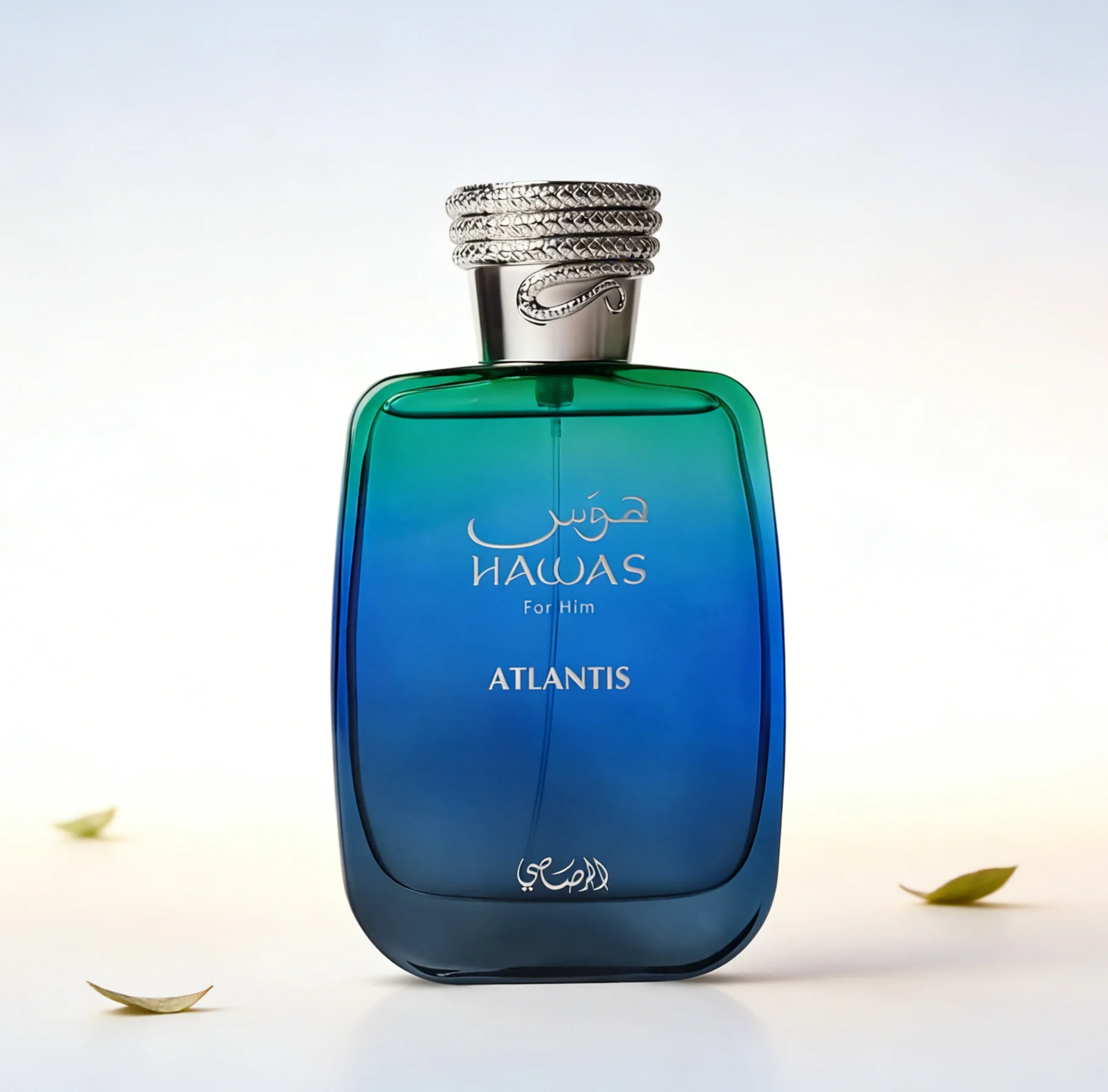 

Hawas Atlantis For Him Men's EDP 3.38oz, Bright Aquatic & Woody Fragrance, Energizing All-Day Wear Scent