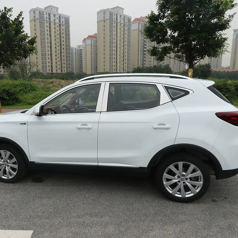 

18pcs For MG ZS 2016-2019 Window Trim Bright Stainless Steel In The Column Decorative Strip Sticker