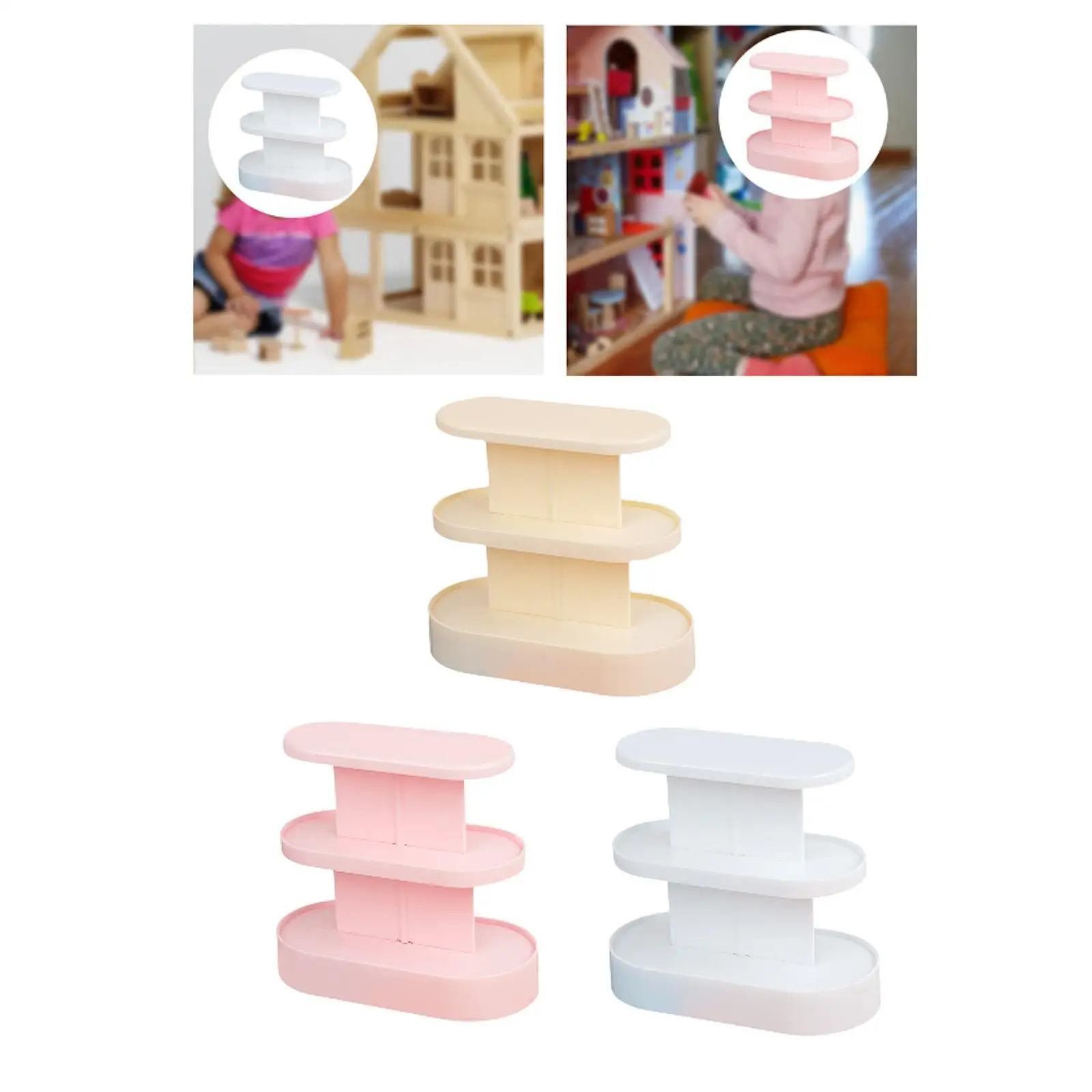 1:12 Espositore per casa delle bambole Mobili in miniatura Ornamento Rack di stoccaggio Art