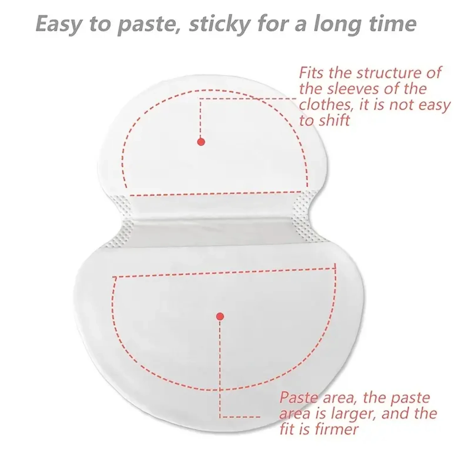 Absorbent 40pcs/Set Unreusable Women's UnWashable Anti Sweat Underarm Armpit Pads with Perfume