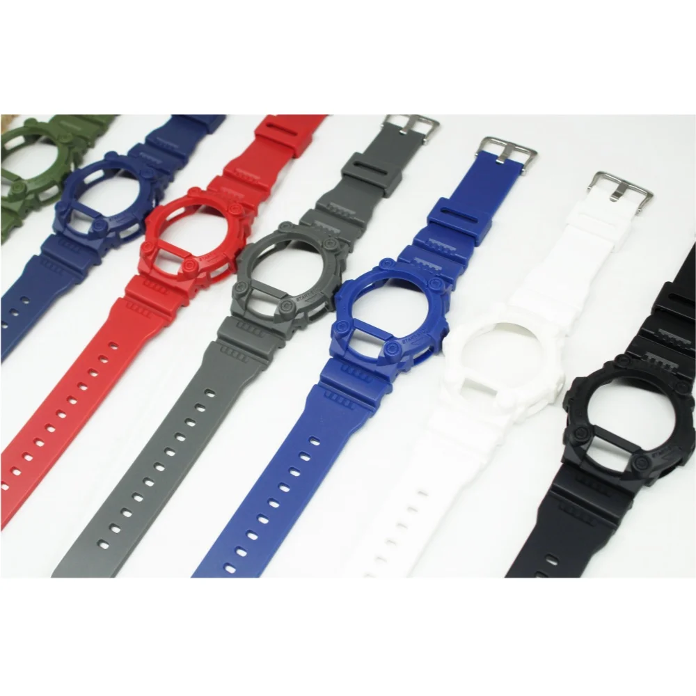 Pulseira + moldura para G-7900 GW-7900 pulseira de relógio à prova d'água pulseiras e capas moldura