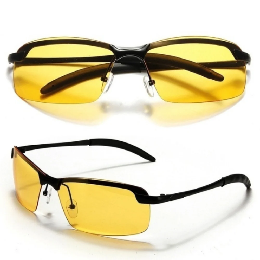 Driver Goggles Yellow Glasses Men Night Vision Glasses PC Frame Sunglasses Outdoor Sport Sun Glasses Vision Glasses