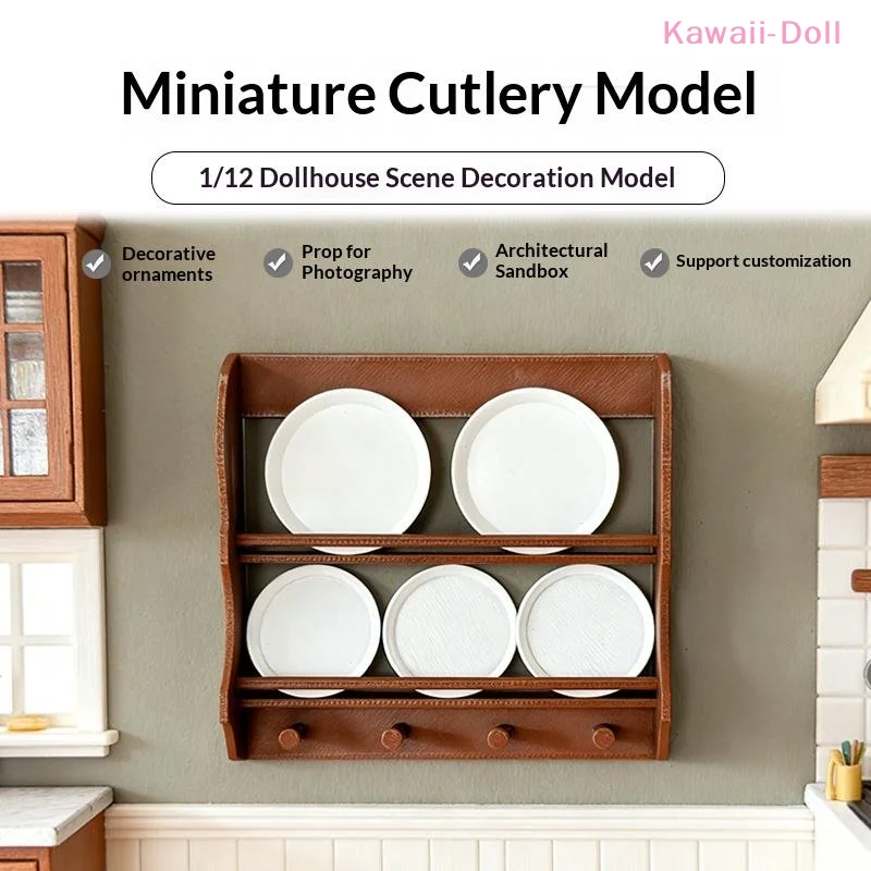 

Dollhouse Simulation Cookware Toys Mini Dollhouse Kitchen Utensils Tableware Set Dollhouse Kitchen Scene Decor Pretend Play Toy