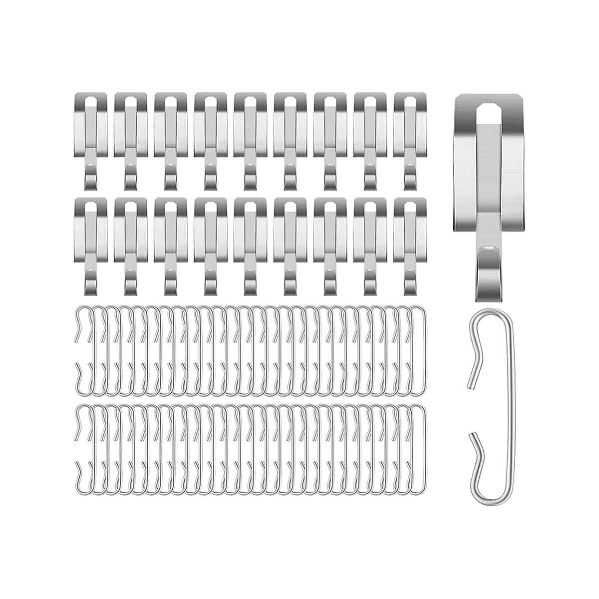 Calor Cable Roof Clips e espaçadores Set, Calha Clips, glacê, 48 pcs