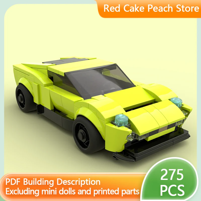 

Модель скоростного гоночного автомобиля MOC, строительные кирпичи, Koncepcja Miura, модульная технология Hypercar, детские праздничные подарки, сборка игрушек, костюм