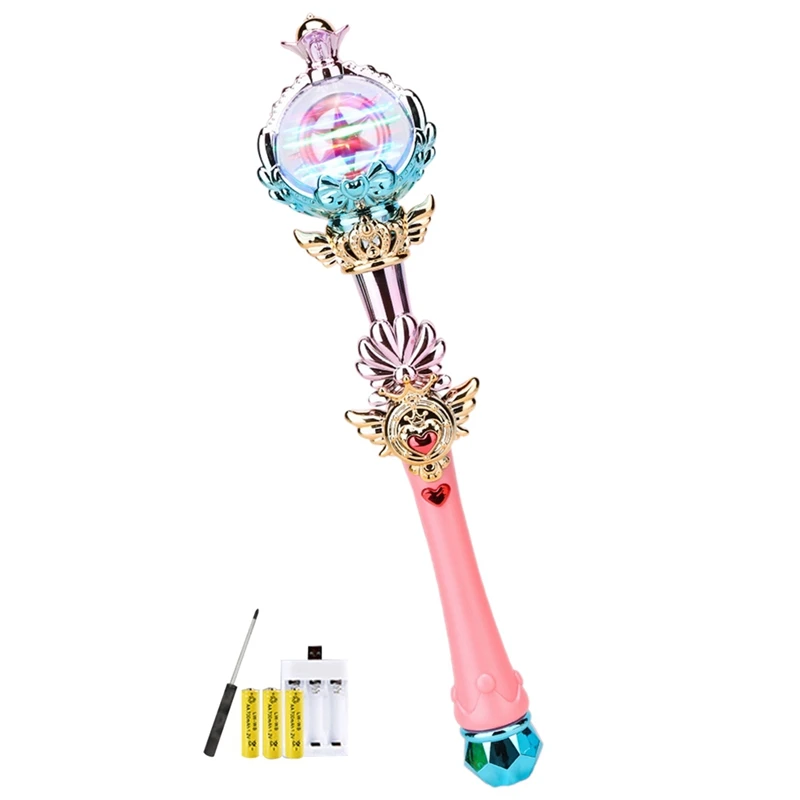 Wand Sparkling Lights Enchanting Princess Wand With Light Luminous Toy Fine Workmanship Magical Children's Wand