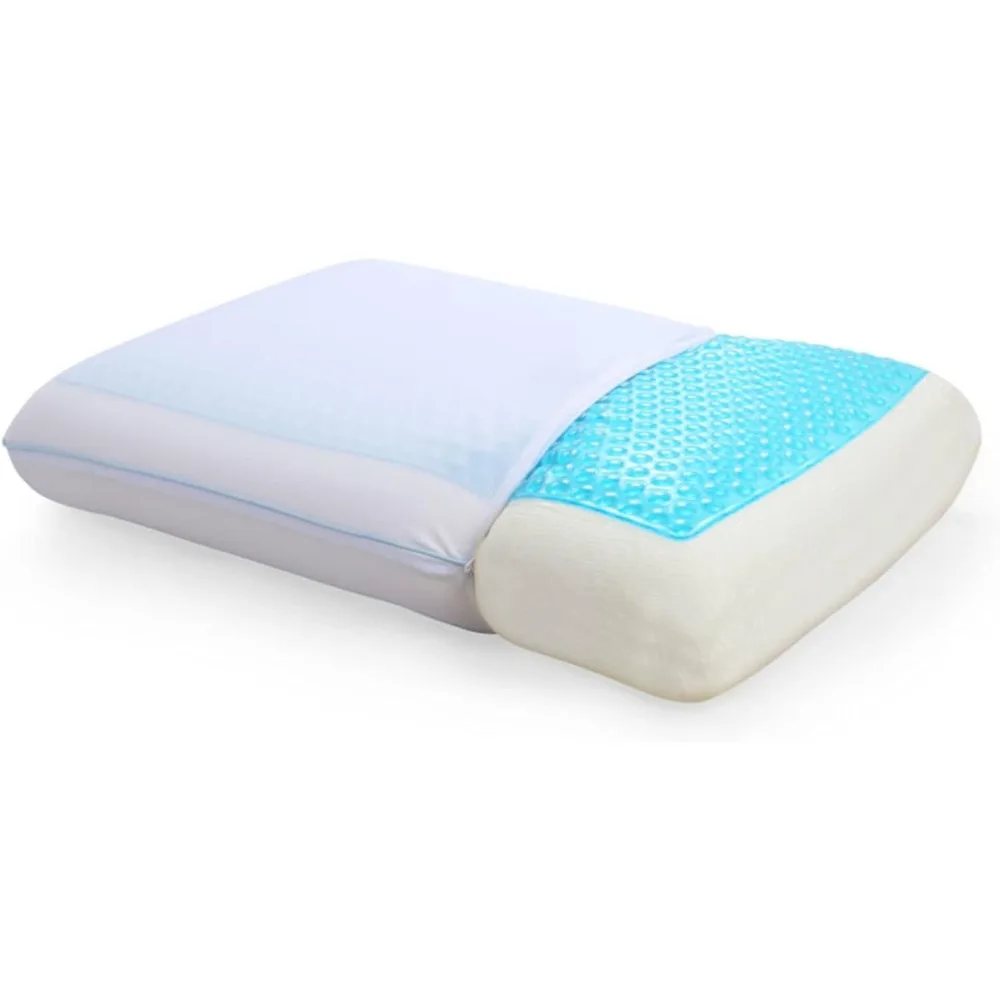 

Pillow,Classic Brands Reversible and Memory Foam Double-Sided Pillow, Soft and Comfortable Orthopedic Support, Standard Bedding