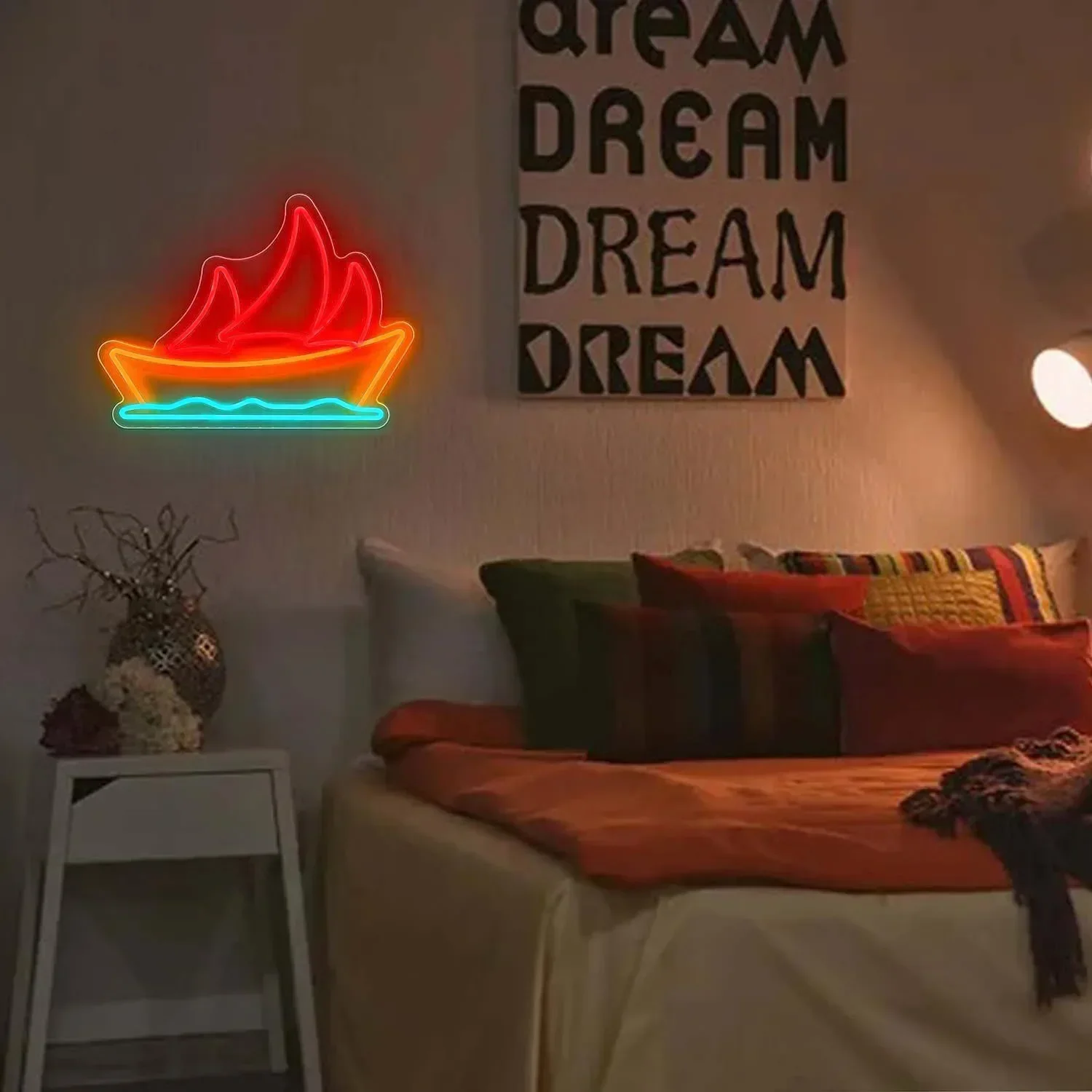 Sailing Neon Sign for Boat, LED Gamer Neon Sign, Wall Decoration, Game Light Decor, Bedroom, Bar