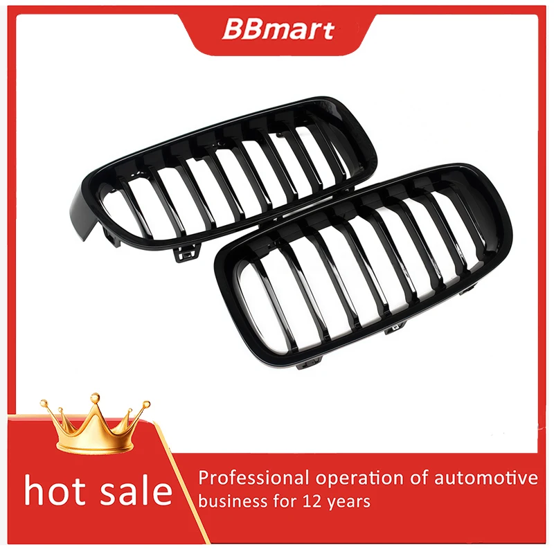 

BBmart Front Grille for BMW 3 Series F30/F35 Single-line gloss black grille
