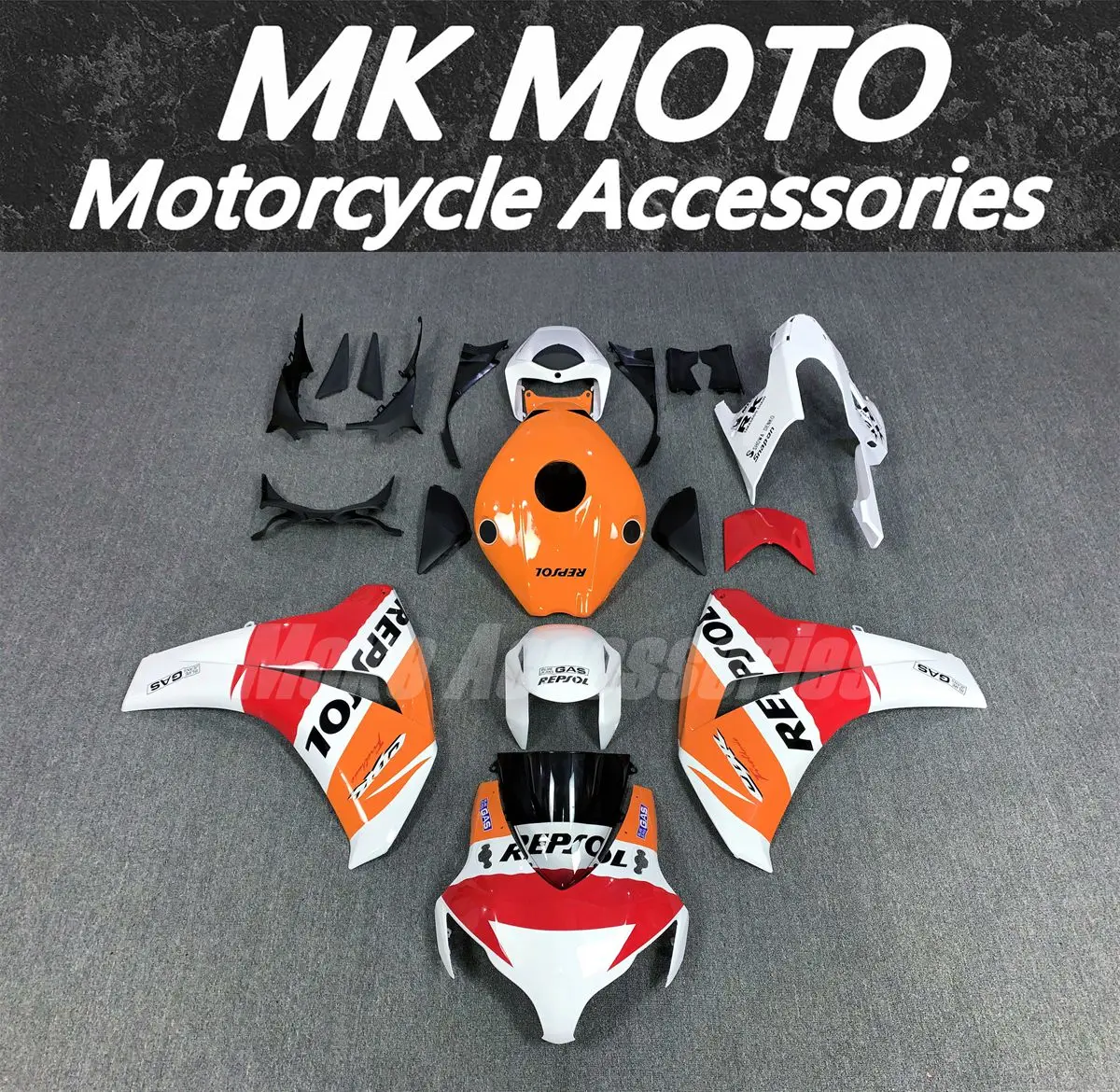 

Moke moto Motorcycle Fairings Kit Fit For Cbr1000rr 2008 2009 2010 2011 Bodywork Set High Quality Injection New White Orange Red
