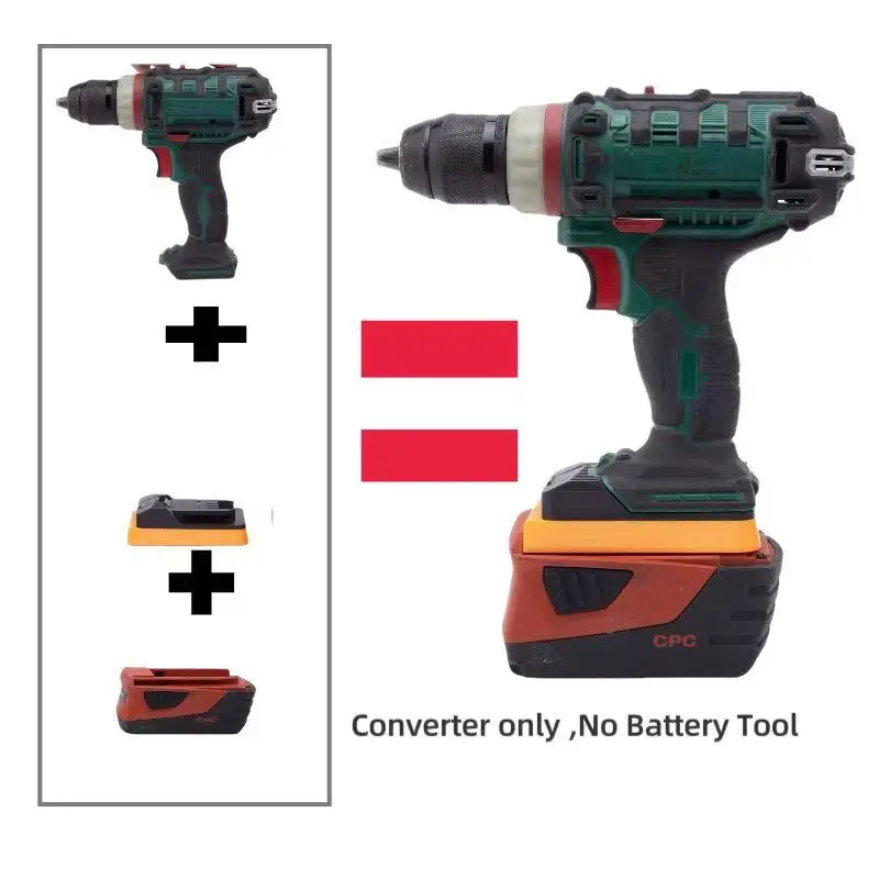 Adaptador de bateria para pakitaside lidl x20v lítio compatível com hilti 22v b22 ferramentas conversor diy (não inclui ferramentas e bateria)