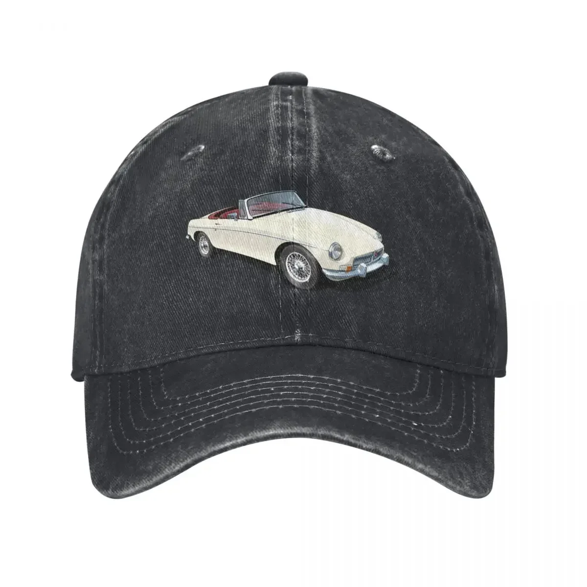 MGB-Casquette de baseball Roadster en vieil anglais pour hommes et femmes, casquette Snapback noire, casquette de tennis blanche