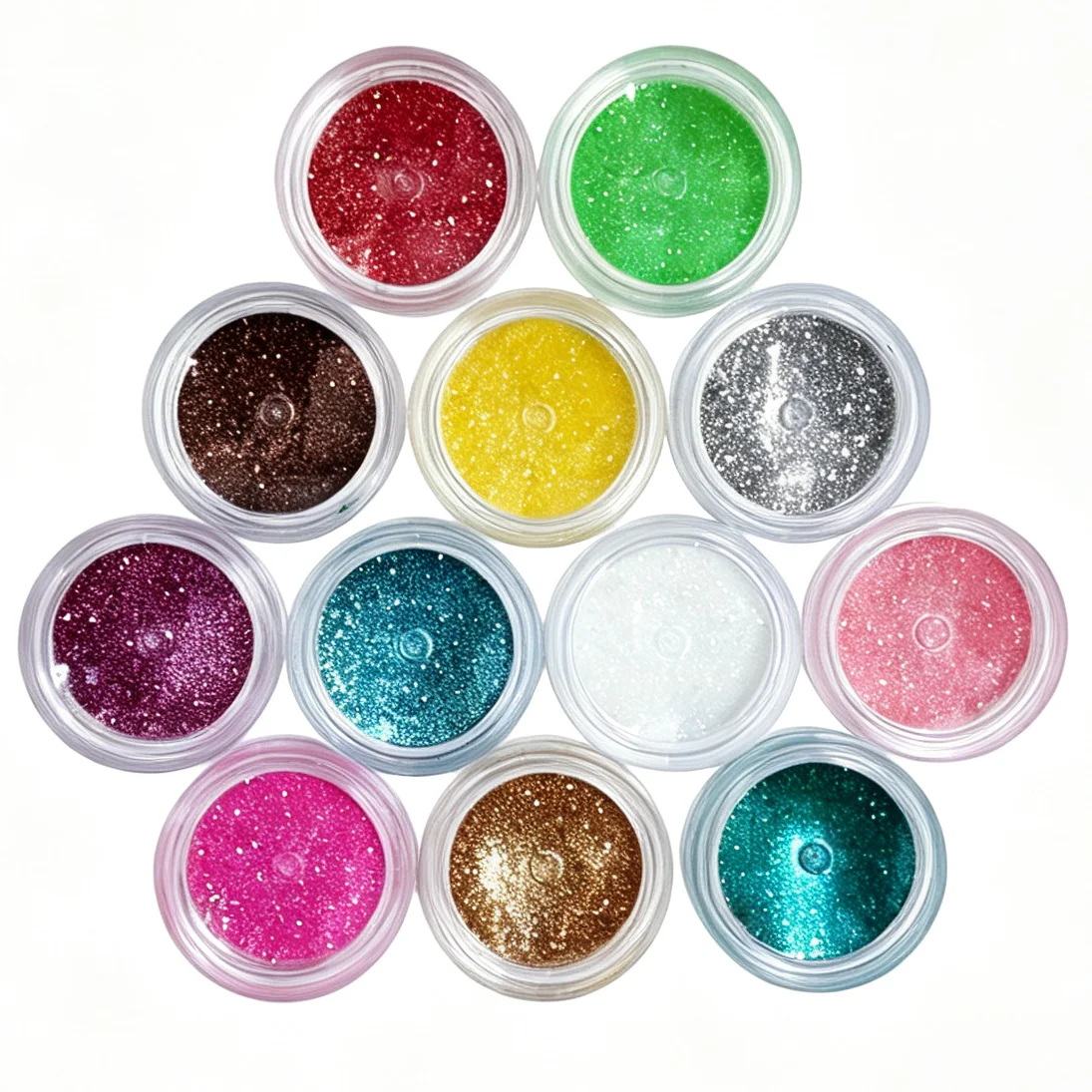 12-color nail art glitter and sequins set, ultra-fine laser gold glitter powder set, multi-color fine glitter and pearlescent po