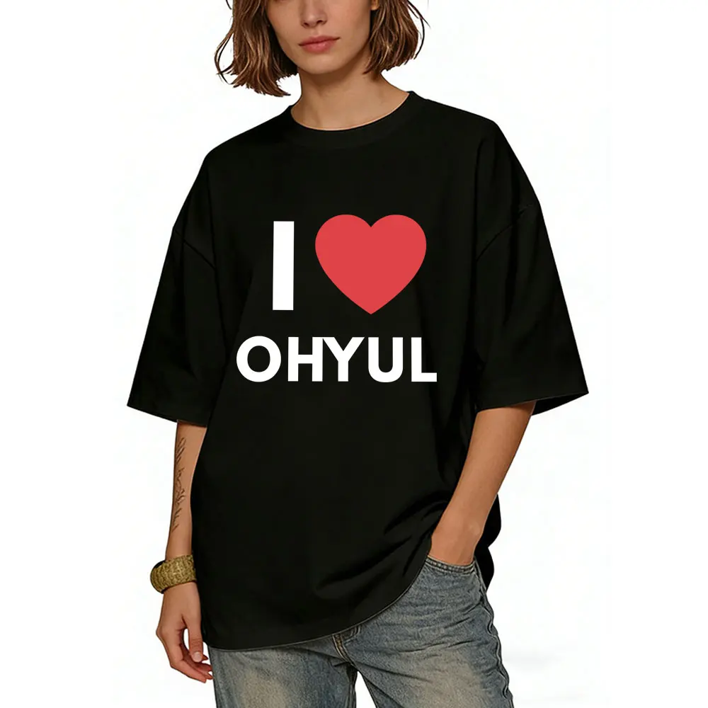 

I Love Lngshot T-shirt Summer Men Women Kpop Fashion Trend T Shirts Men's Casual Cotton O-collar Tshirt Male Vintage Streetwear