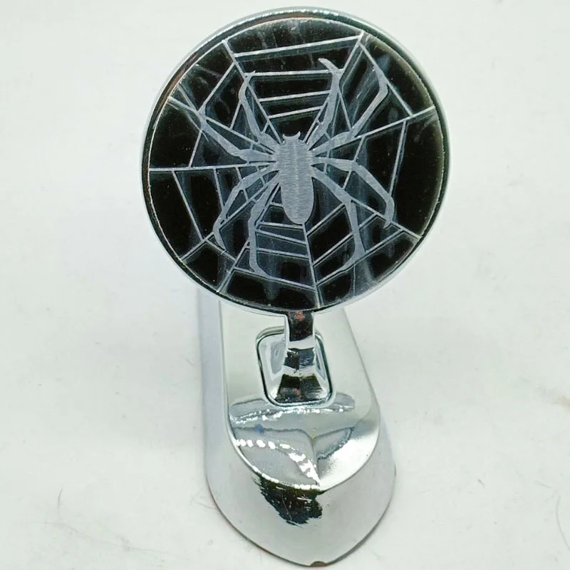 Car Metal Chrome Hood Ornament Badge Emblem Spider Universal Fit