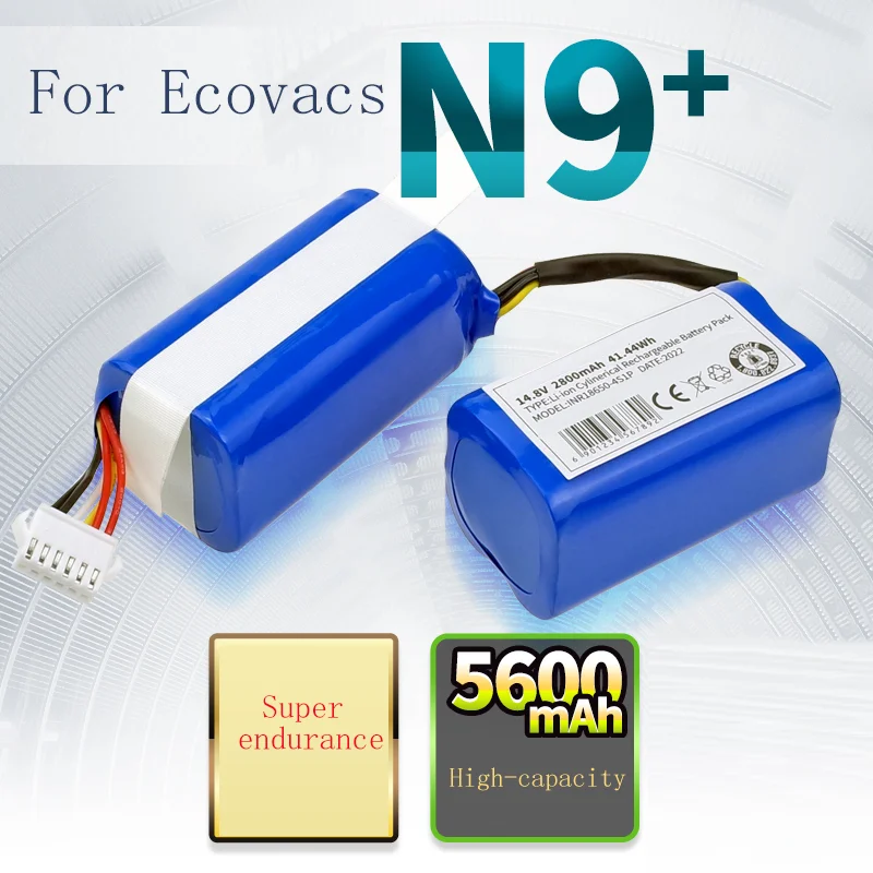 14.4V Compatible with Ecovacs Sweeping Robot N9/N9+battery Accessories DVX45/K10/K20 Original Battery Replacement