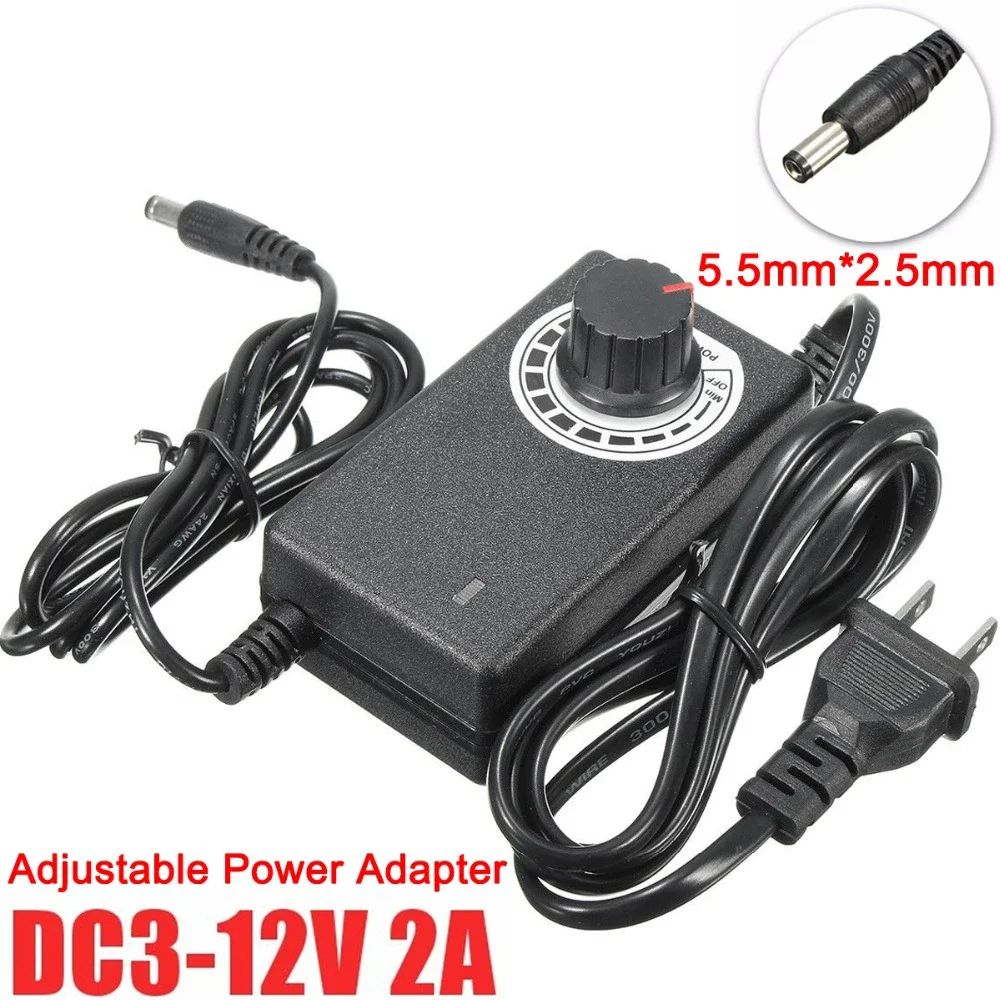 Adjustable Adapter Power Supply 220V To 3V-12V 9V-24V 24V-36V Adaptor Universal Transformer AC DC Adapters Universal LED Driver