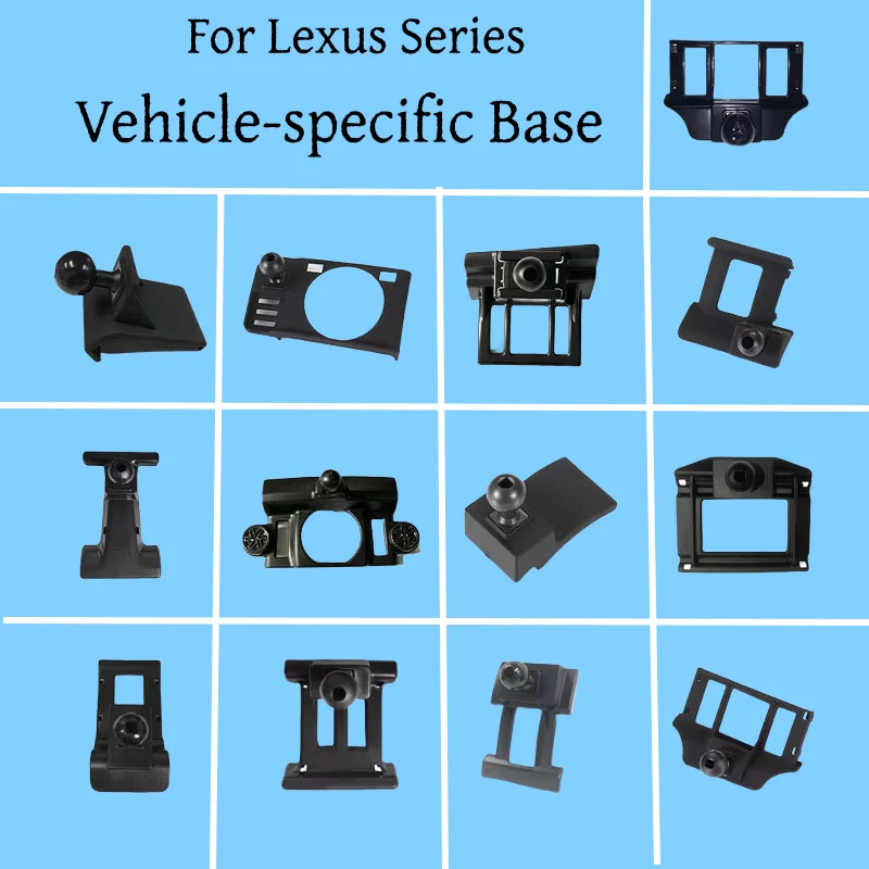

For Lexus ES200 IS250 RX450h CT200h LX570 NX300h LS UX250h Fixed Air Outlet Bracket Base Car Phone Holder Base Special Mounts