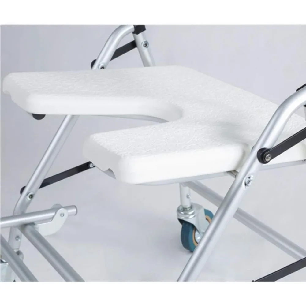 Commode seat Elderly Bedside Commode Shower Wheelchair Toilet Bath Chair Non-Slip Bath Bench for The Disabled Pregnant Woman