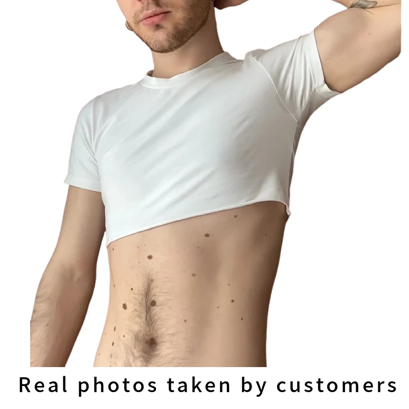 Free Shipping Summer Men\'s Super Short T - Shirt Gym Coat Sport Bottom  Sexy Stage Costume