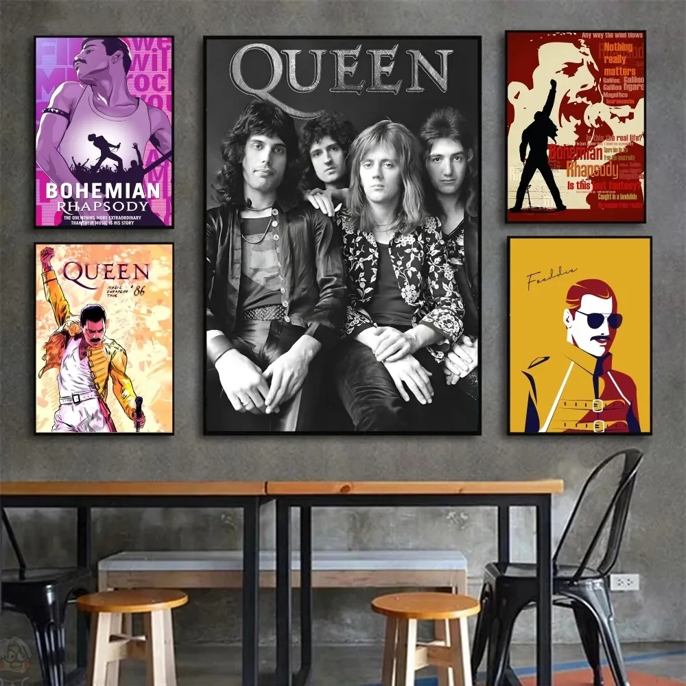 ملصق رابسودي بوهيمي ، ملصقات جدارية ، جداريات فنية ، لوحة كاواي عالية الدقة ، فريدي ميركوري ، كوين ، هدايا ، 1 *