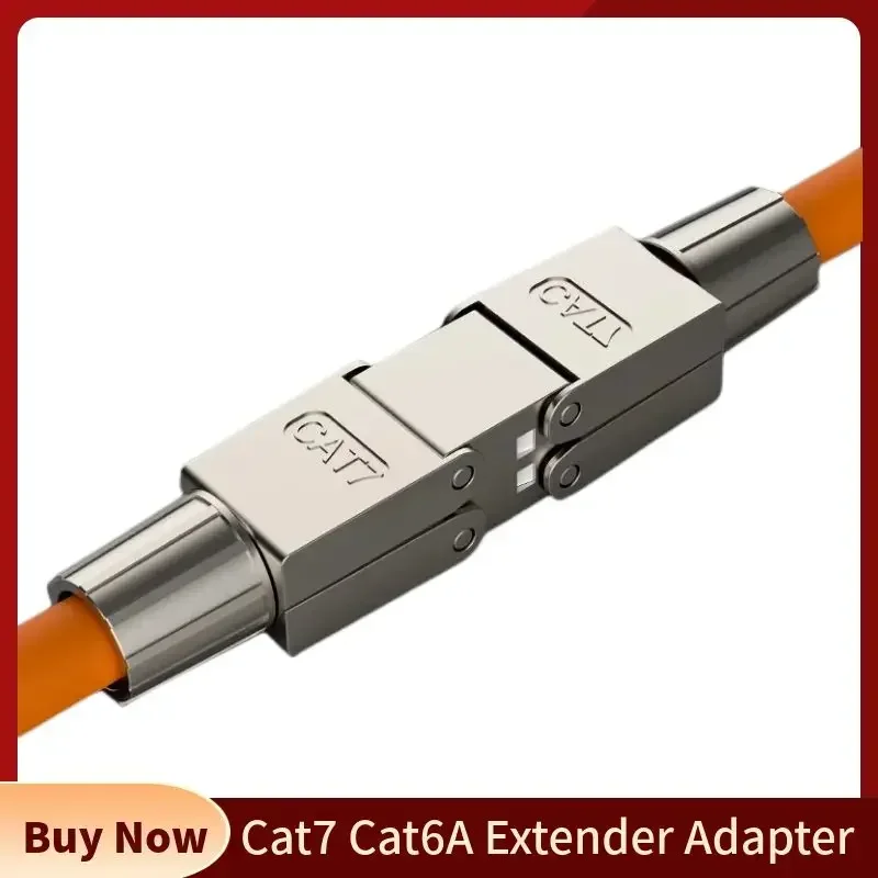 Cat 6A 7 Ethernet Extender Adapter RJ45 Connector Junction Connection Box RJ 45 Lan Cable Extension Plug Full Shielded Toolless