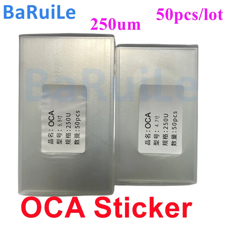 50pcs 250μm OCA Film For iPhone 11 12 13 14 Pro Max 7.2inch XS Max X LCD Touch Screen Laminating OCA Glue Optical Clear Adhesive