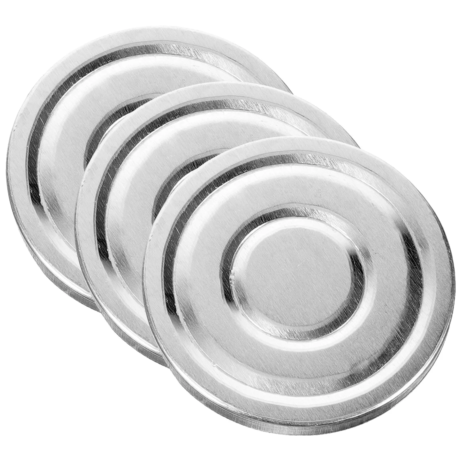 3pcs Aluminum Eyeshadow Pans Empty Blusher Container Diy Makeup Palette Portable Storage Case Durable Powder Tray