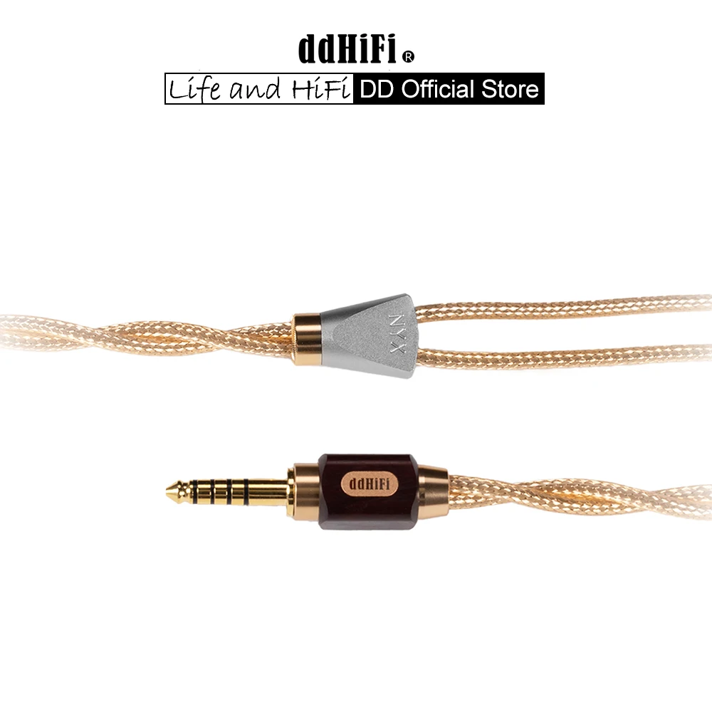 Image of DD ddHiFi BC150G 4,4 mm symmetrisches Kopfhörer-Upgrade-Kabel, silberfarbenes OCC-Kupfer mit schwimmendem Schirm für Sennheiser Focal AT Sony & Co.