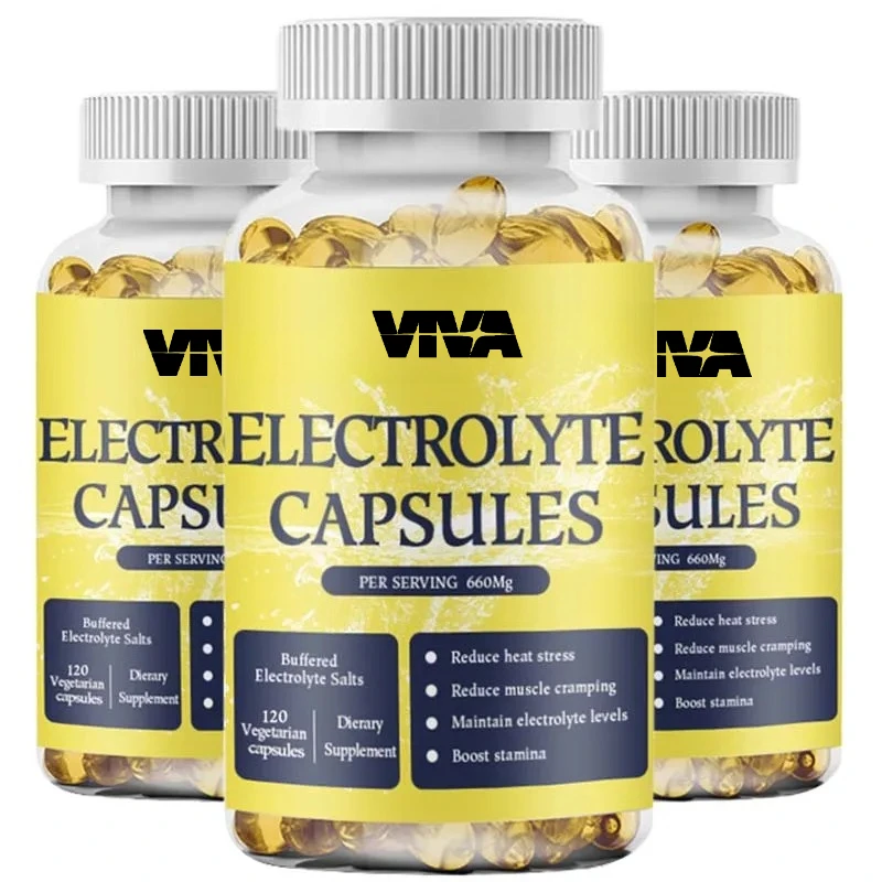 

Electrolyte Capsules - Promotes Electrolyte Balance, Enhances Energy, Endurance, Relieves Muscle Cramps, Gluten-free, Non-GMO