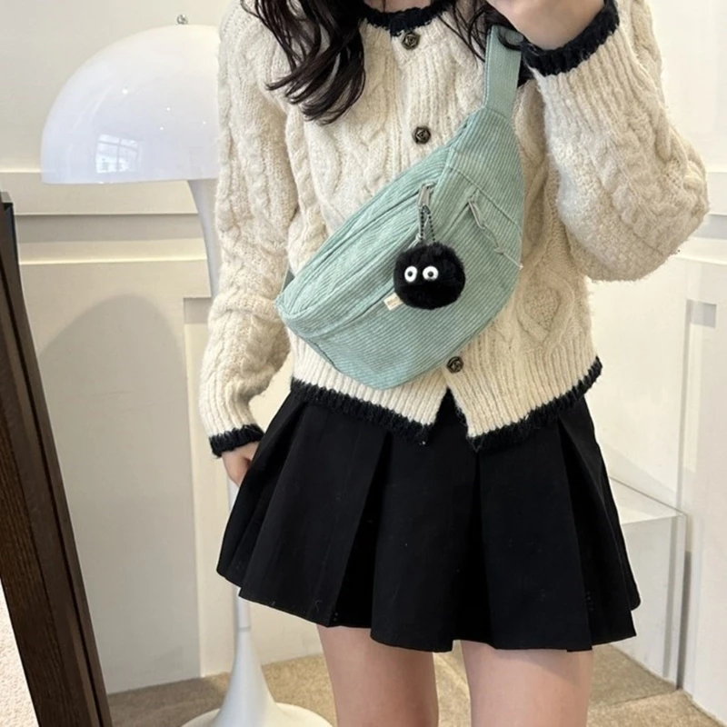 2023 NEW Fanny Pack for Women Girl Crossbody Waist Pack Chest Bags Corduroy Bags