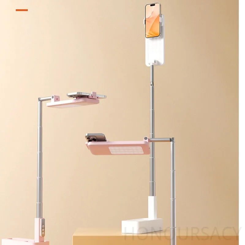 Multi-Angle Rotatable Live Broadcast Phone Stand Wear Resistant Foldable Selfie Stick Desktop Phone Holder For Smart Phones