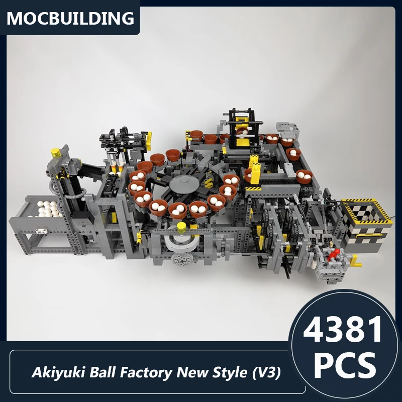 

Akiyuki Ball Factory New Style (V3) GBC Moc Building Blocks DIY Assembled Bricks Educational Creative Sports Toys Gifts 4381PCS