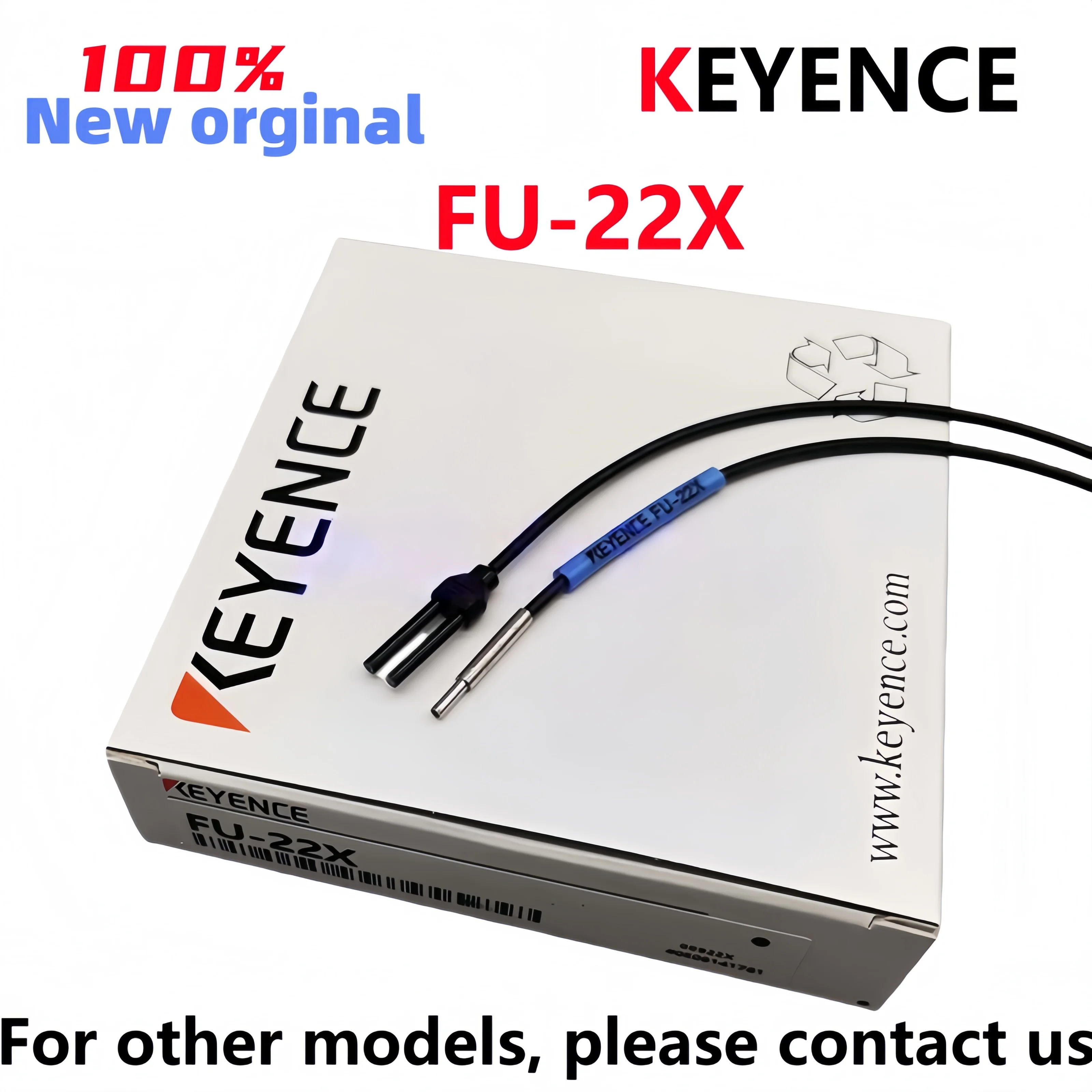 Brand new Original FU-22X KEYENCE Coaxial multi-core reflective fiber optic sensor