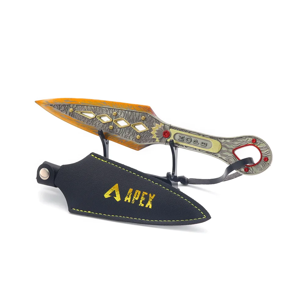 22cm Apex Legends Heirloom arma Wraith Kunai juego Metal Katana cuchillo espadas giratorio arma de cuerpo a cuerpo modelo regalos juguetes para niños