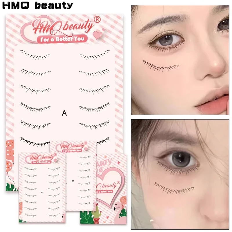 8 Pairs Under Eyelash Stickers Tattoo Simulation Painting False Lashes Extensions Natural Waterproof Eye Beauty Makeup Tools