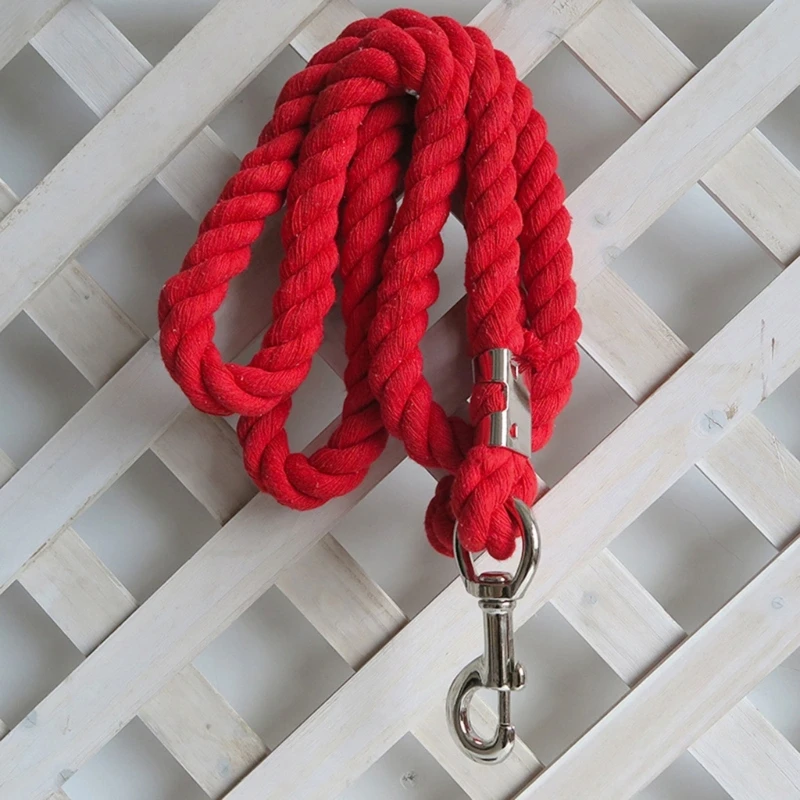 Thick Horse Leading Rope Braided Cotton Horse Leading Rope with Buckles