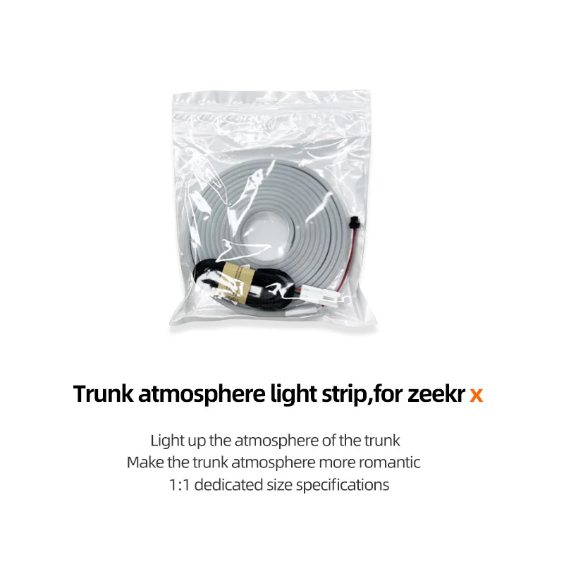 Suitable for ZEEKR X trunk light strip hidden ambient light non-destructive installation warm light strip