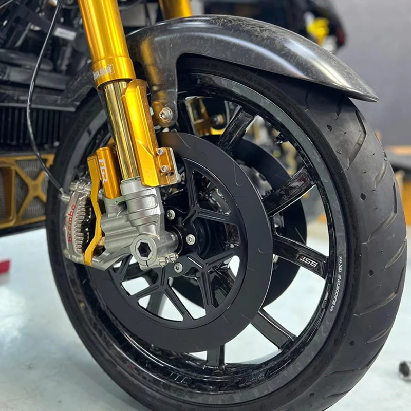 BLACK3 Motorcycle Radial Caliper Bracket for Onlins FF520/FGR300 Front Fork Brake Mount for Harley Touring Modification Parts