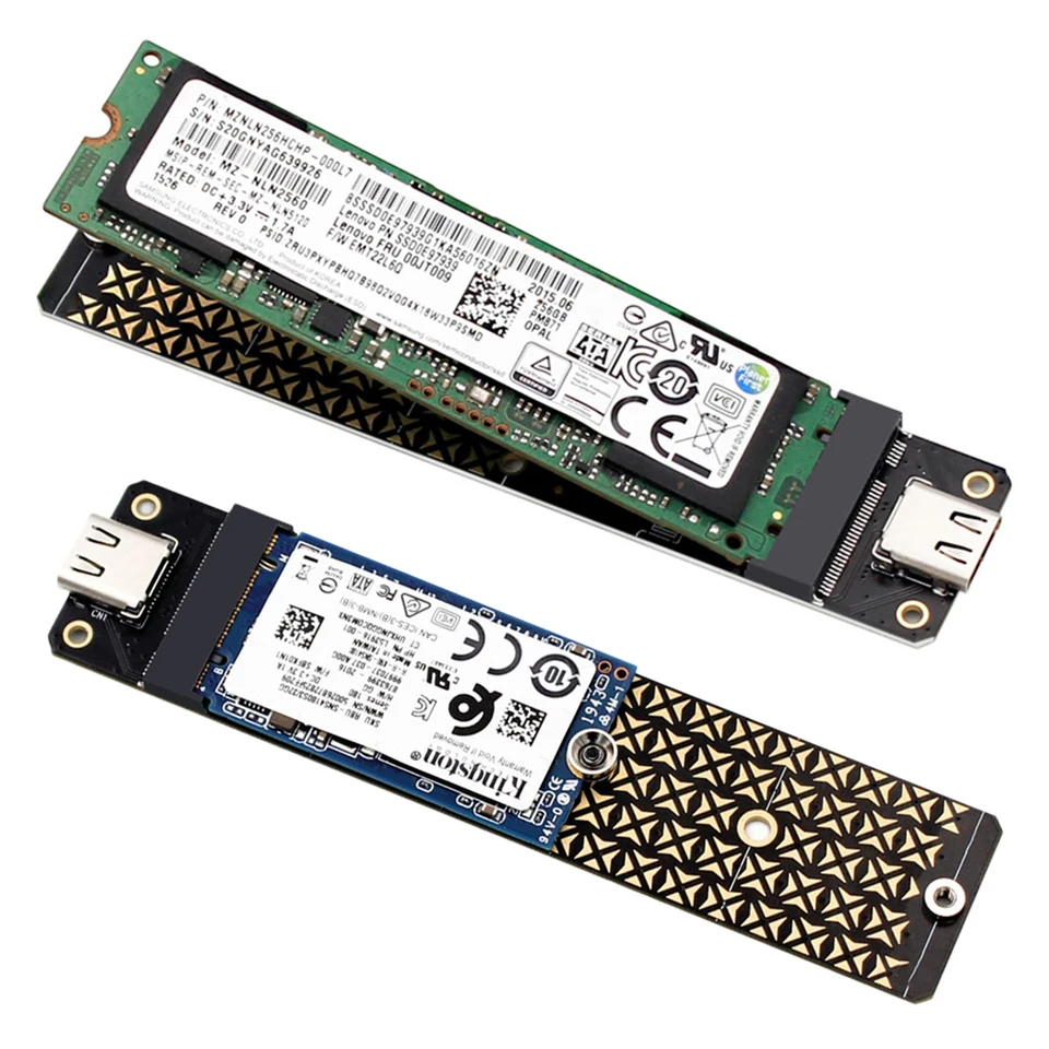 Adaptateur De Boîtier Ssd M.2 Nvme Sata, Nvme Pci-E M.2 Ssd Vers Usb 3.1 Gen 2 (10 Gbit-S Adaptateur De Boîtier Ssd M.2 Nvme Sata, Nvme Pci-E M.2 Ssd Vers Usb 3.1 Gen 2 (10 Gbit-S