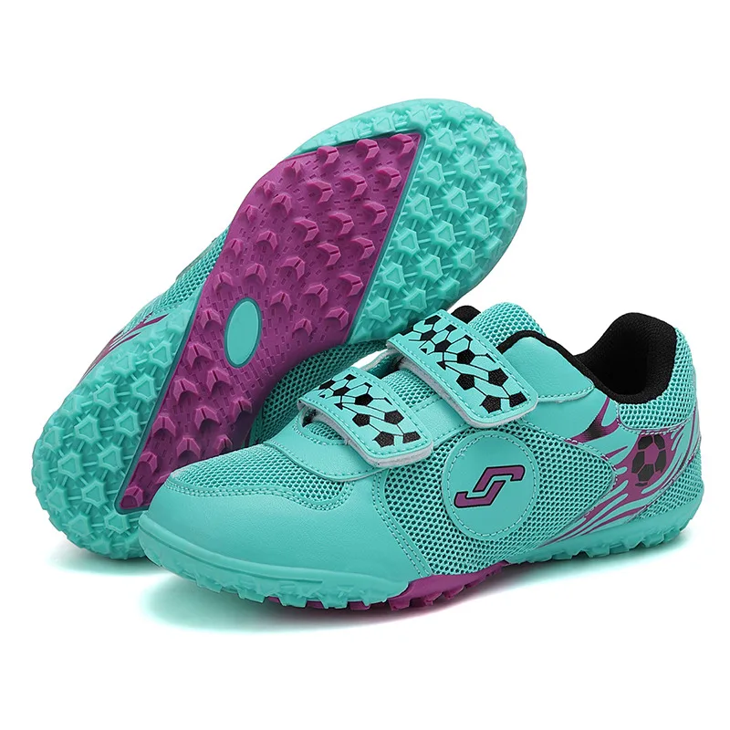 

Hot Sale Fashion Football Sneakers Child Indoor Soccer Turf Shoes Kids Trainers Breathable Futsal Training Shoes Boys Size 28-40