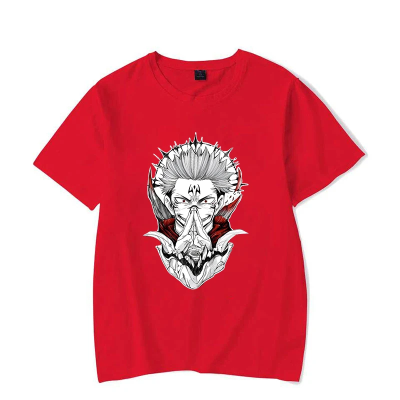 New Funny Anime Ryomen Sukuna Printing T-shirts for Women Men Summer Tee Shirt Casual Short Sleeve Round Neck Tops T-shirts