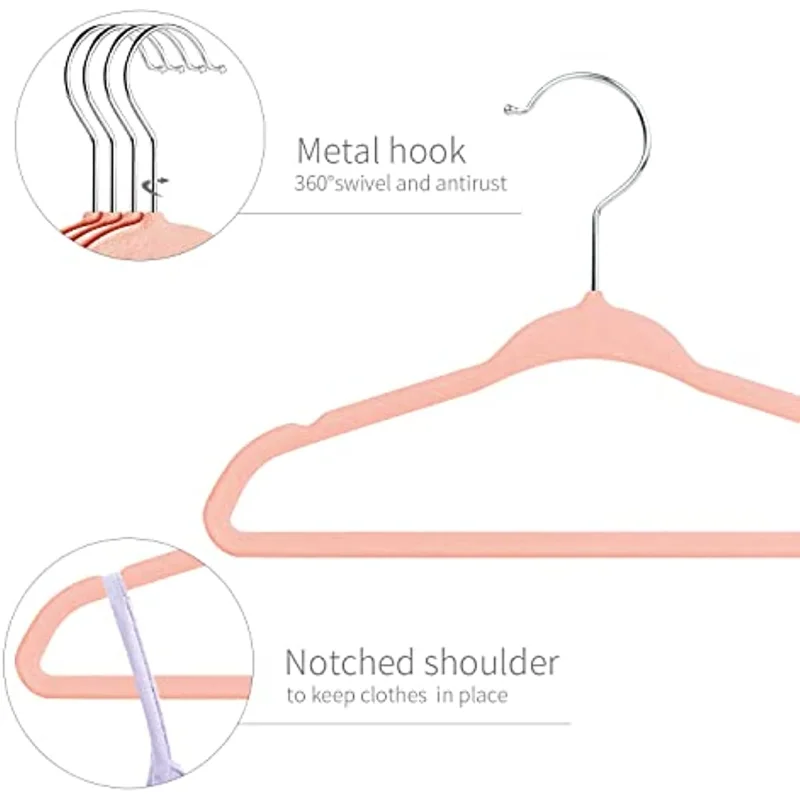 Baby Non-Slip Velvet Hangers Hangers Children 30 cm Velvet Baby Hangers Clothes Racks , Space Saving Small Hanger Hanger 10Pcs