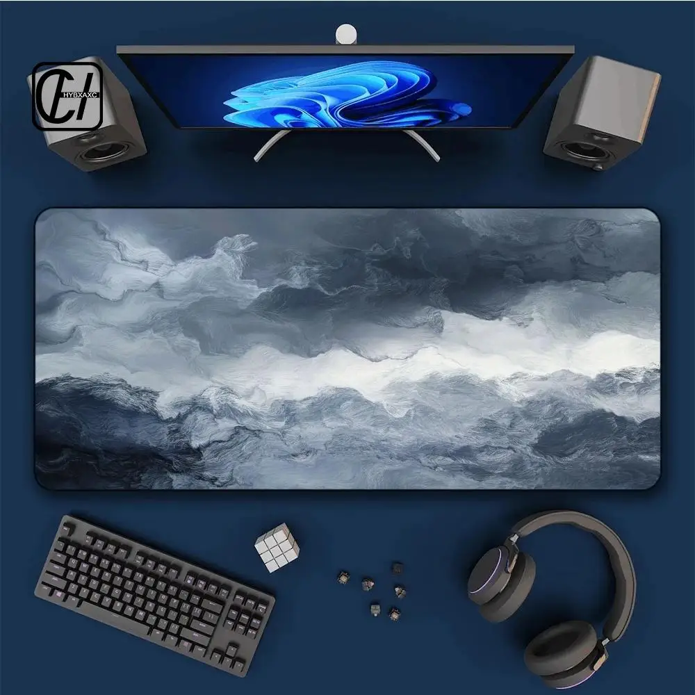 

Sea Waves Landscape Mouse Pad Large Rubber Anti-slip PC Desk Accessories for Offices and Gamer Keyboard Mats Decor Mat XAXC