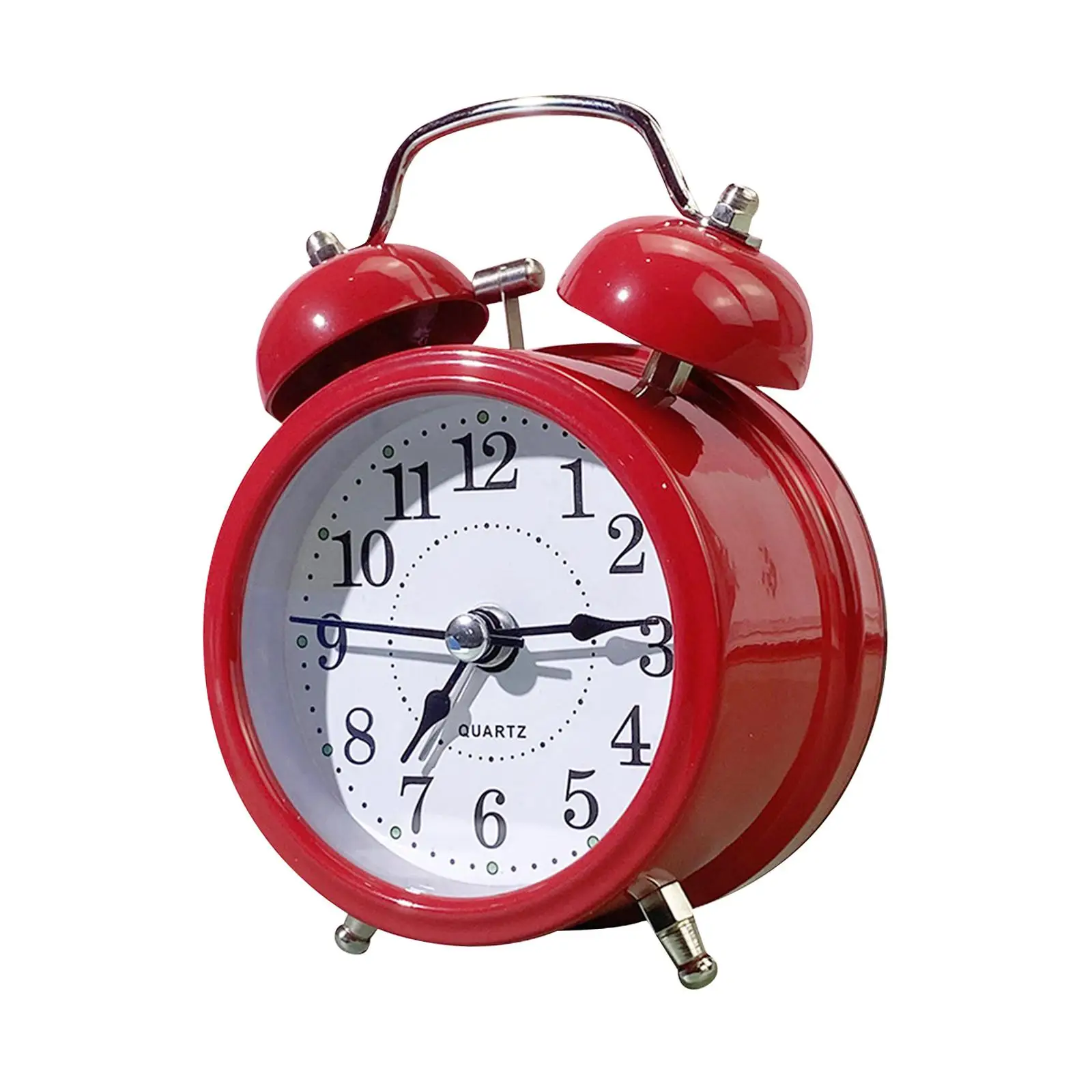 Alarm Clock Old Fashioned Classic Simple Design with Night Light No Noise Backlight for Desk Children Adults Heavy Sleepers Kids