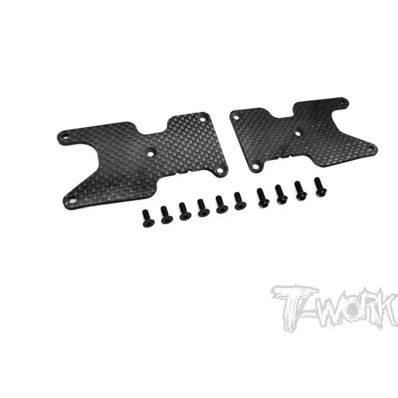 Original T works TO-312-B3.2-R2 2mm Carbon-faced FRP Rear A-arm Stiffeners ( For Team Associated RC8 B3.2 ) Professional Rc part